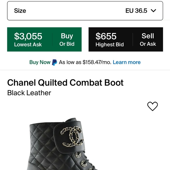 Brand new Chanel booties size 36.5. Rare style. - Picture 4 of 4